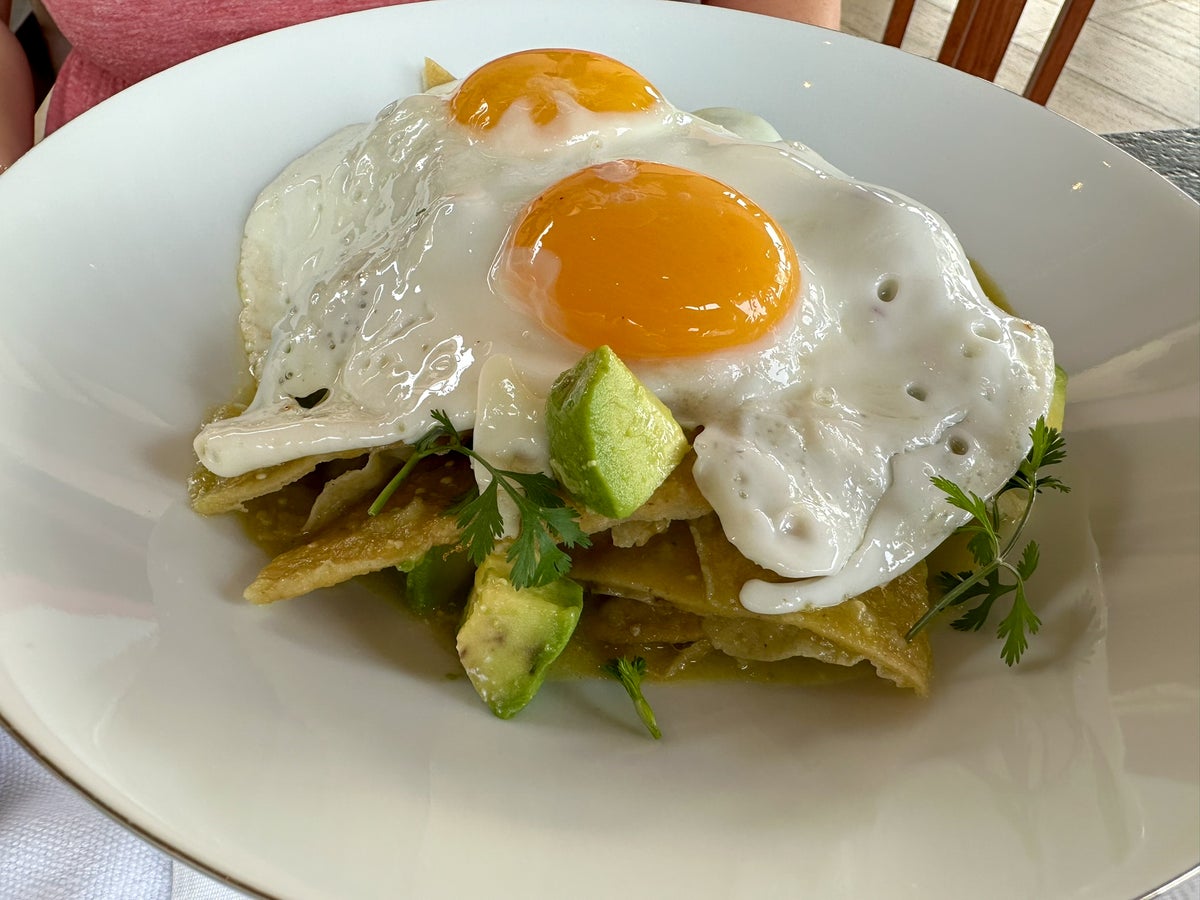 Four Seasons Tamarindo Coyul chilaquiles with eggs