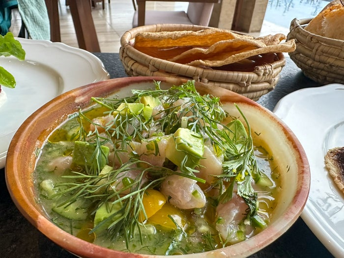 Four Seasons Tamarindo Coyul fish ceviche
