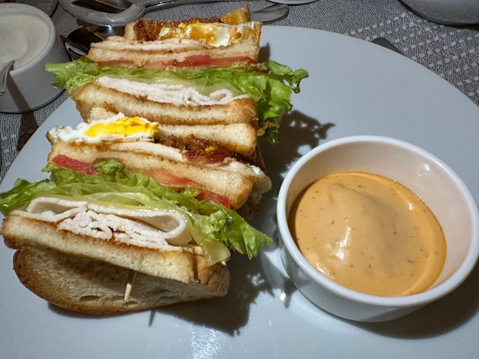 Four Seasons Tamarindo In Room Dining club sandwich Four Seasons Tamarindo In Room Dining club sandwich