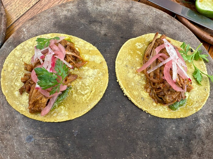 Four Seasons Tamarindo Nacho Taqueria taco de jabali