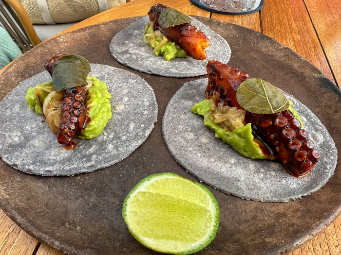 Four Seasons Tamarindo Nacho Taqueria taco de pulpo