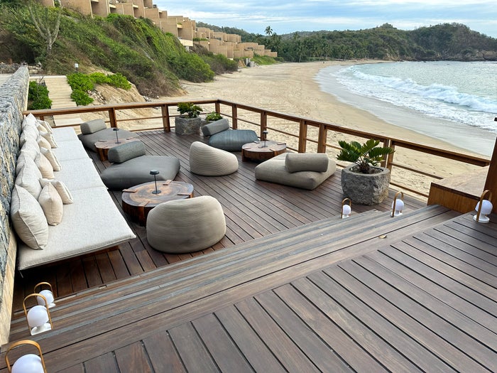 Four Seasons Tamarindo Sal golden hour lounge seating