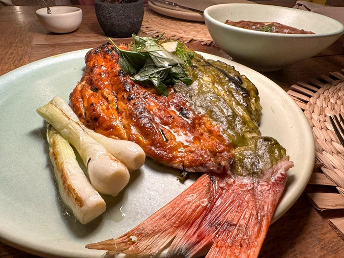 Four Seasons Tamarindo Sal grilled red snapper