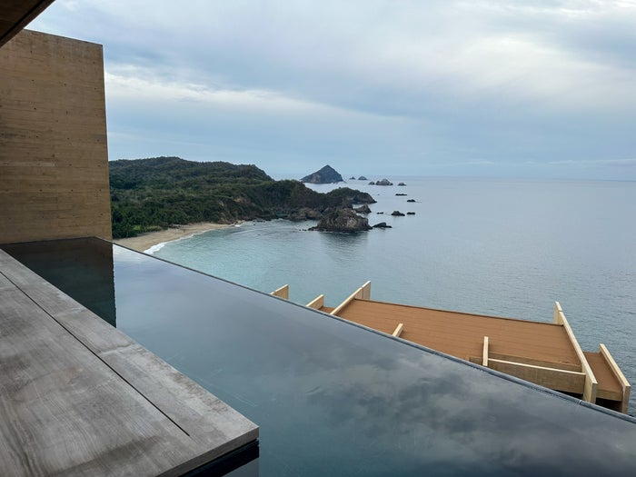 Four Seasons Tamarindo Suite infinity lap pool bay views