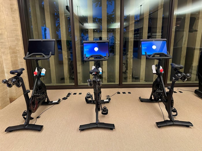 Four Seasons Tamarindo fitness center Peloton bikes