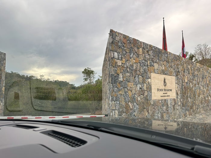 Four Seasons Tamarindo nature reserve entrance