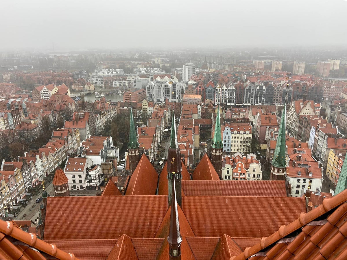 Gdansk view from St Marys Church
