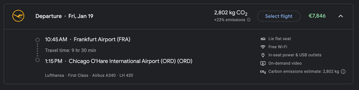 Google flights LH F FRA ORD Google flights LH F FRA ORD
