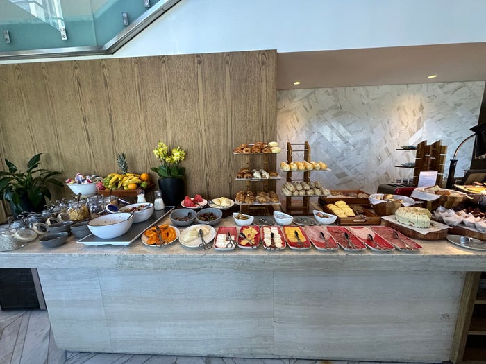 Grand Hyatt Sao Paulo lounge breakfast spread Grand Hyatt Sao Paulo lounge breakfast spread