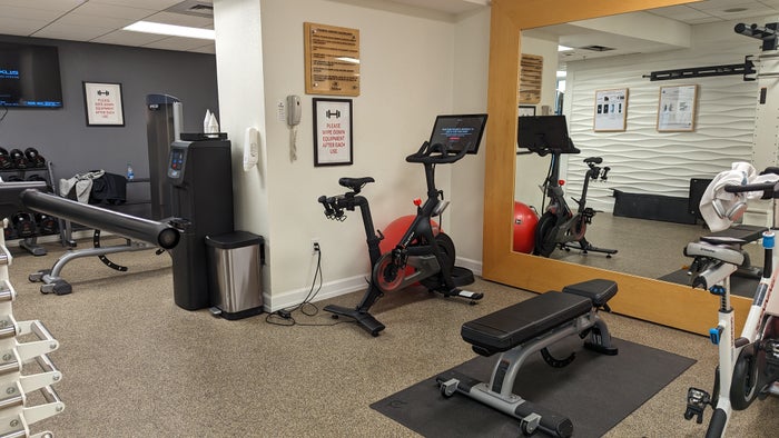 Hilton Pensacola Beach amenities fitness center Peloton Hilton Pensacola Beach amenities fitness center Peloton