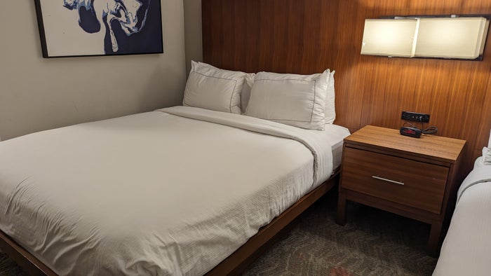 Hilton Pensacola Beach guestroom Queen bed Hilton Pensacola Beach guestroom Queen bed
