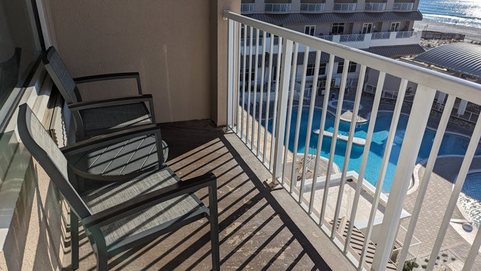 Hilton Pensacola Beach guestroom balcony Hilton Pensacola Beach guestroom balcony
