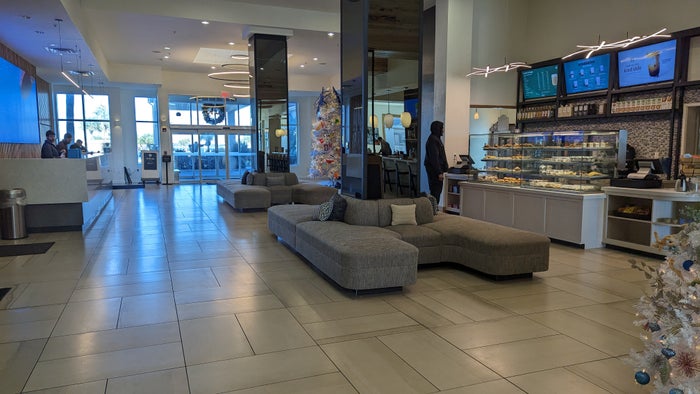 Hilton Pensacola Beach lobby Hilton Pensacola Beach lobby