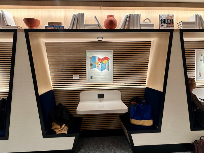 Chase Sapphire Lounge Working Booths LGA