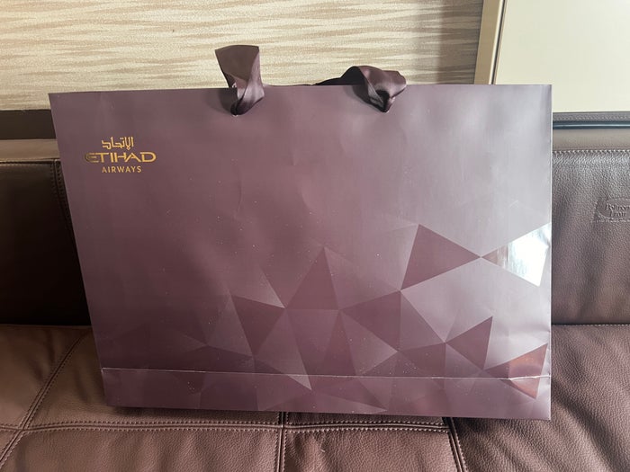 Etihad First Class Apartment pajama bag