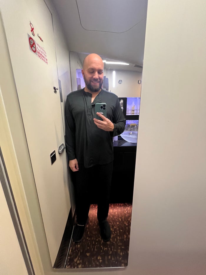 Etihad First Class A380 Pajamas Mirror