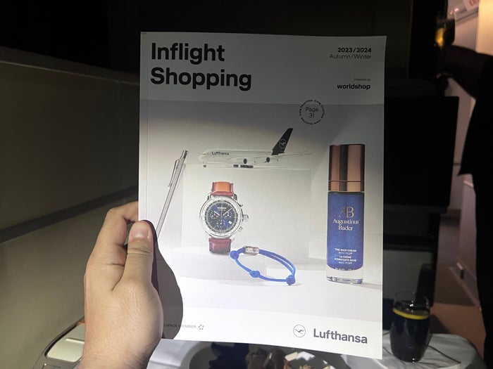 LH F A346 inflight shopping LH F A346 inflight shopping