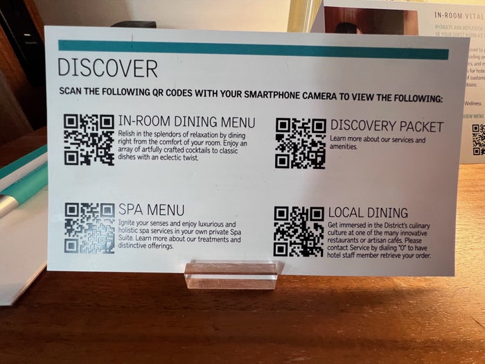 Le Meridien Columbus The Joseph QR code menus Le Meridien Columbus The Joseph QR code menus