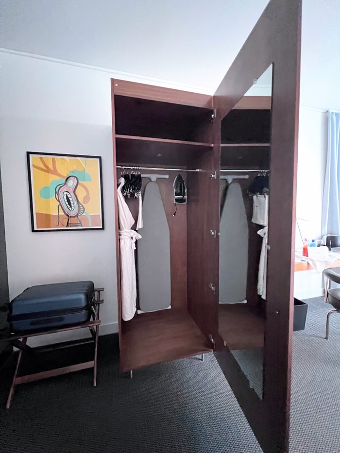 Le Meridien Columbus The Joseph guest room closet Le Meridien Columbus The Joseph guest room closet