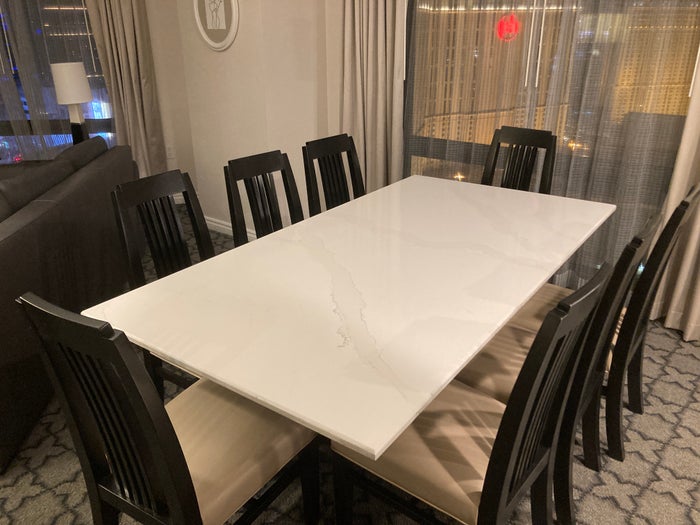 Marriotts Grand Chateau Las Vegas 2BR Villa dining table Marriotts Grand Chateau Las Vegas 2BR Villa dining table