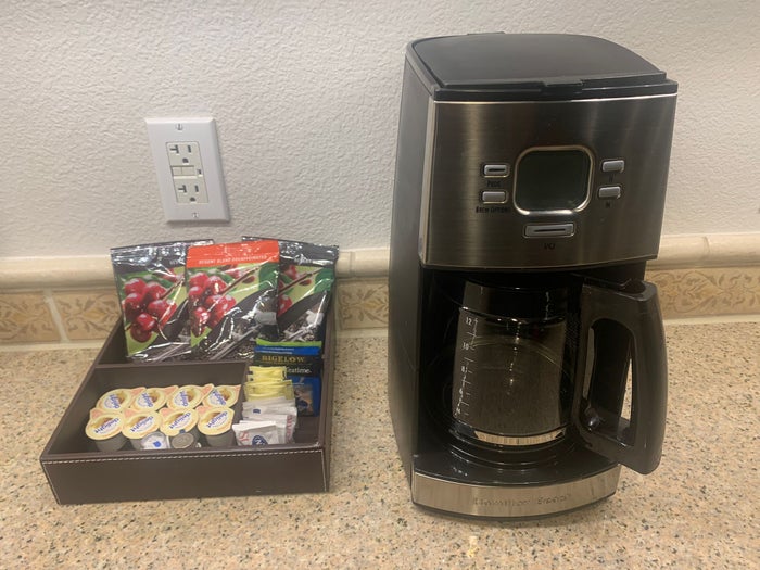 Marriotts Grand Chateau Las Vegas 2BR Villa kitchen coffee supplies Marriotts Grand Chateau Las Vegas 2BR Villa kitchen coffee supplies