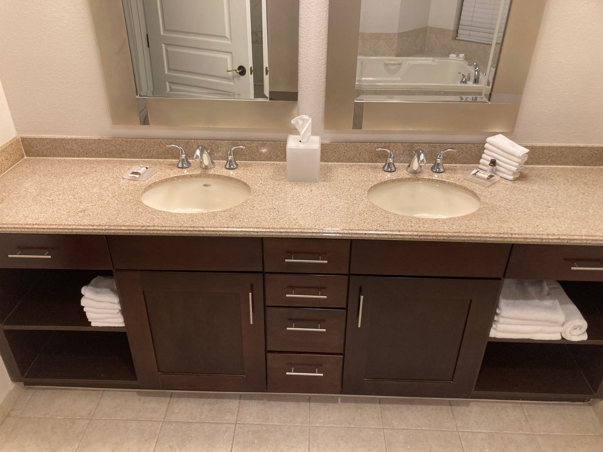 Marriotts Grand Chateau Las Vegas 2BR Villa master bathroom sinks