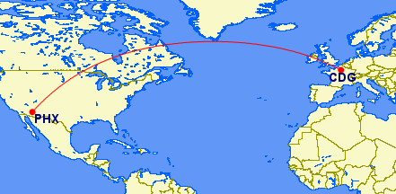 Paris to Phoenix Paris to Phoenix