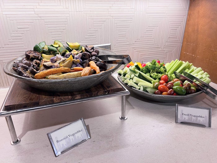 Regency Club dinner vegetables Hyatt Regency Chicago