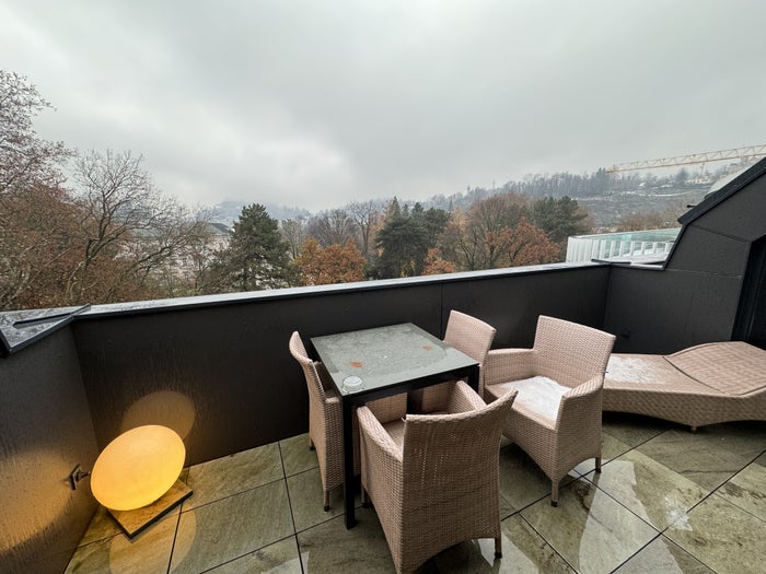 Sheraton Salzburg Balcony Light and Table 