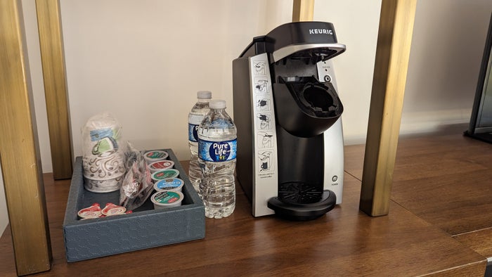 The Troubadour Hotel New Orleans guestroom coffee The Troubadour Hotel New Orleans guestroom coffee