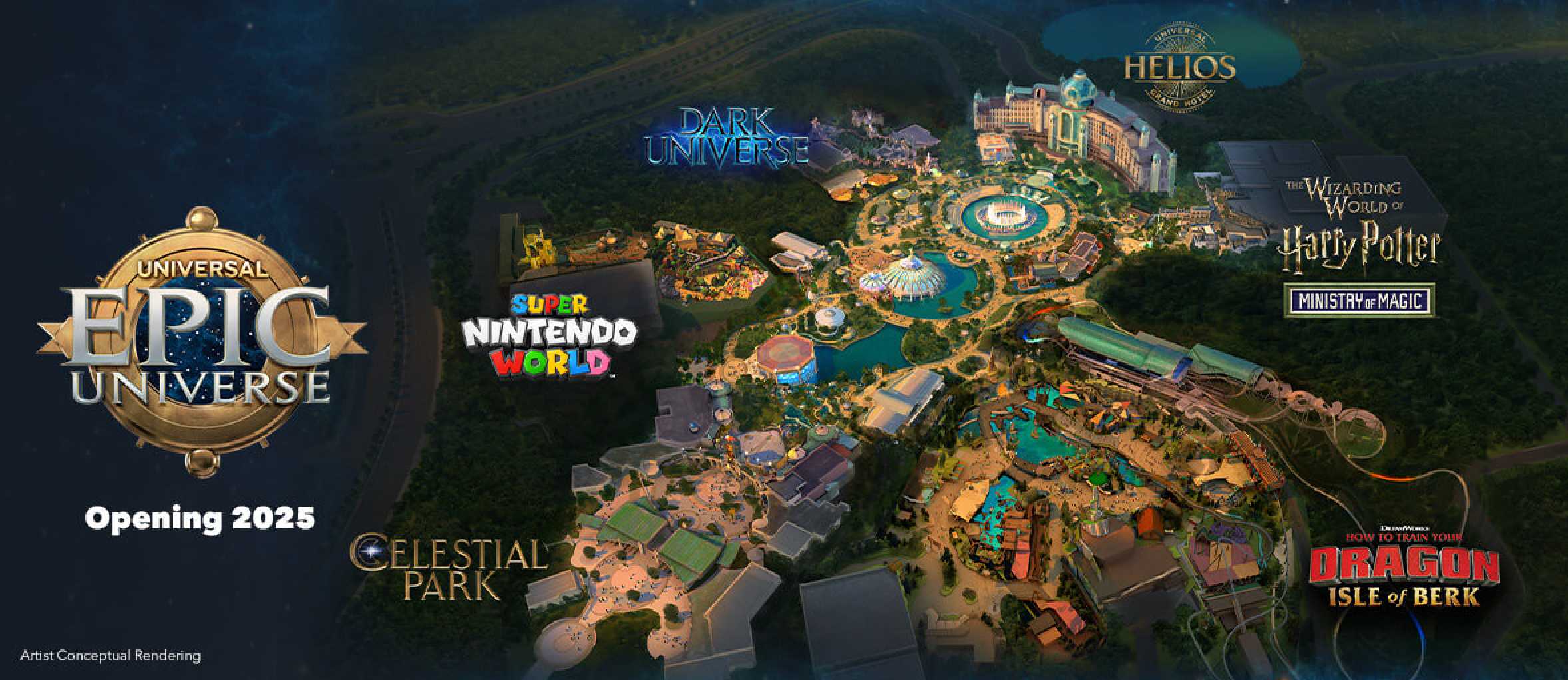 First Look Universal Epic Universe - Universal Epic Universe World Map 