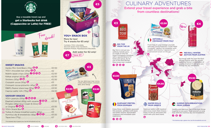 Wizz Air CPH GDN menu snacks Wizz Air CPH GDN menu snacks