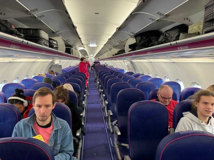 Wizz Air CPH GDN preboarded plane Wizz Air CPH GDN preboarded plane