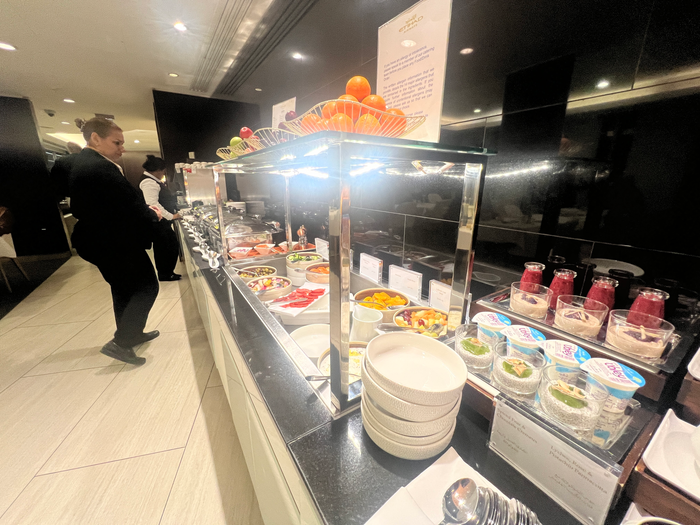 Etihad Lounge LHR Buffet