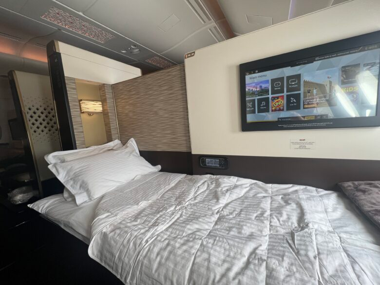 Etihad A380 First Class Apartment Bed