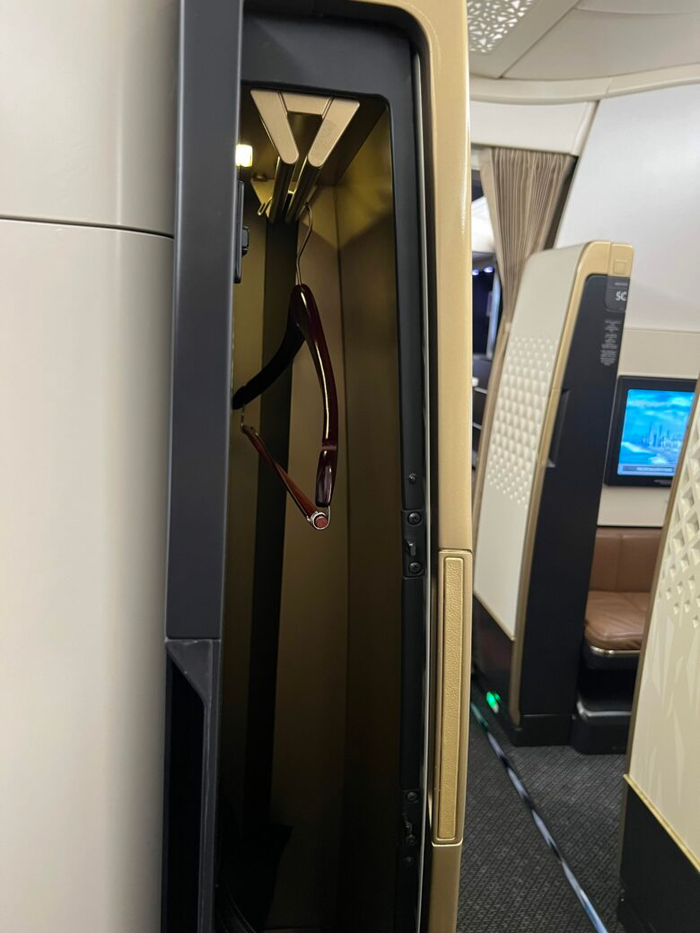 Etihad A380 First Class Apartment Closet Hanger