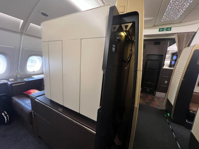 Etihad A380 First Class Apartment Closet 