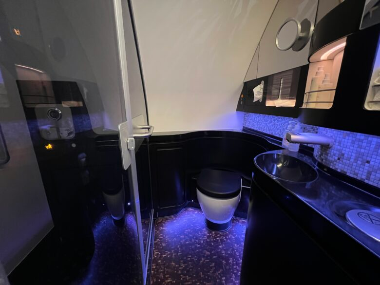 Etihad First Class A380 Shower Lavatory