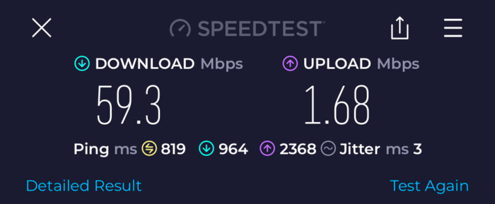Etihad A380 First Class Wi-Fi Speedtest