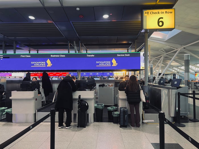 Singapore check in counter JFK Singapore check in counter JFK