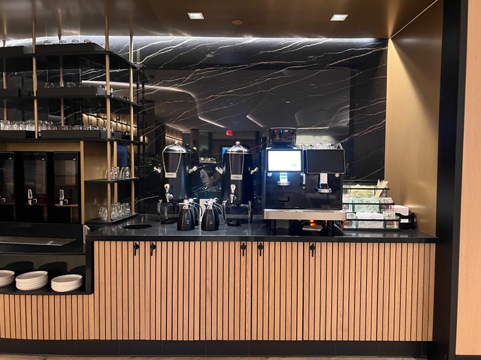 Chase Sapphire Lounge JFK coffee machine Chase Sapphire Lounge JFK coffee machine
