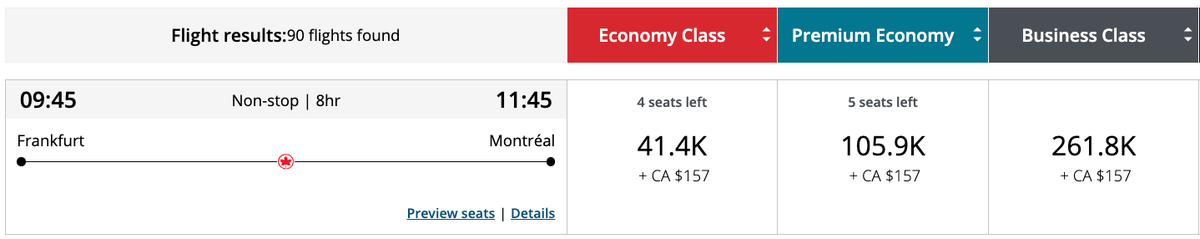 Air Canada dynamic pricing