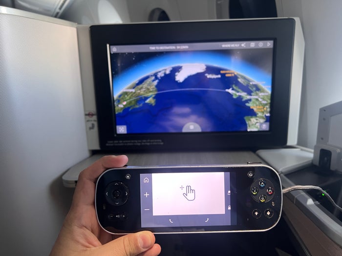 Air Canada business class IFE remote