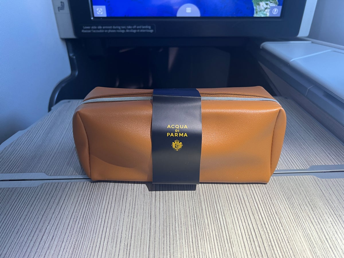 Air Canada business class amenity kit outside