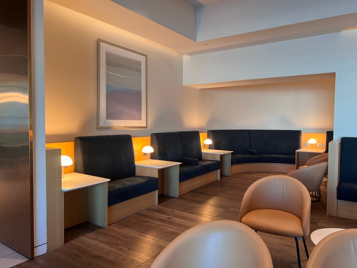 British Airways Lounge San Francisco lounging area British Airways Lounge San Francisco lounging area