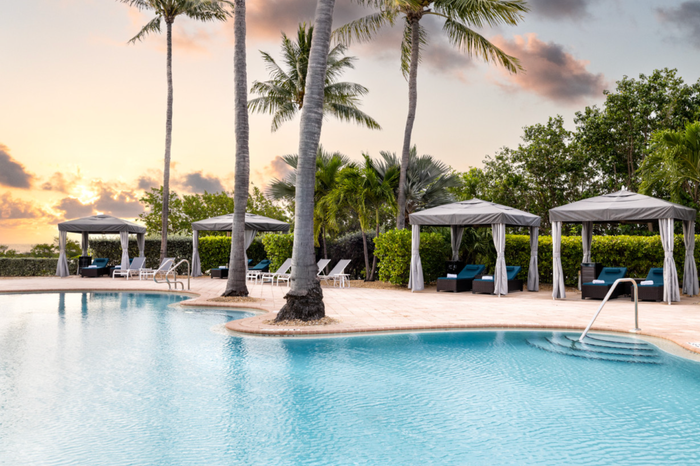 Cabanas at Oasis Cay pool at Hawks Cay Resort Cabanas at Oasis Cay pool at Hawks Cay Resort