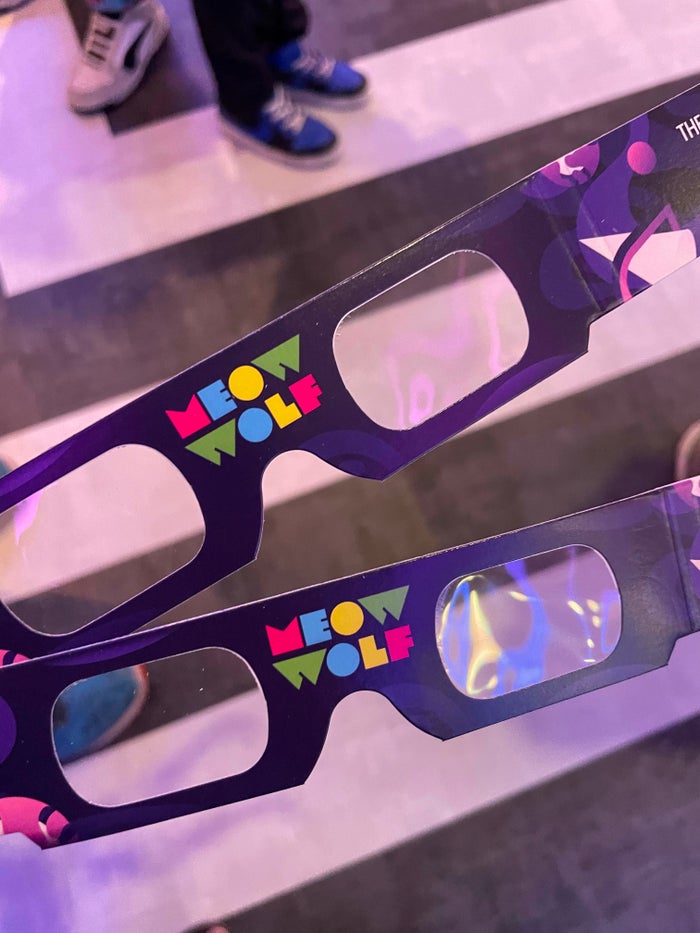 Chromadepth glasses at Meow Wolf Grapevine The Real Unreal Chromadepth glasses at Meow Wolf Grapevine The Real Unreal