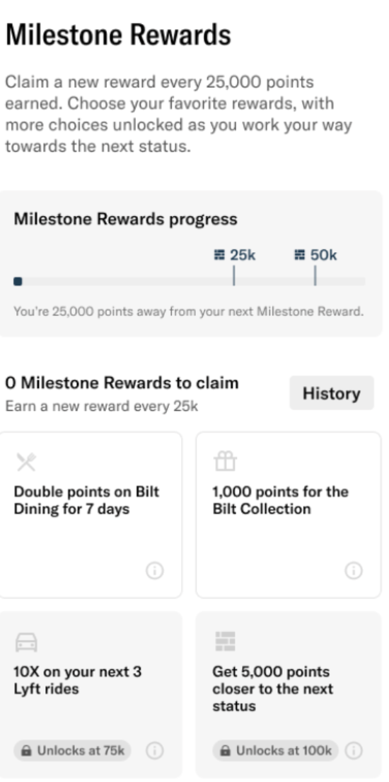 Claim Bilt Milestone Rewards