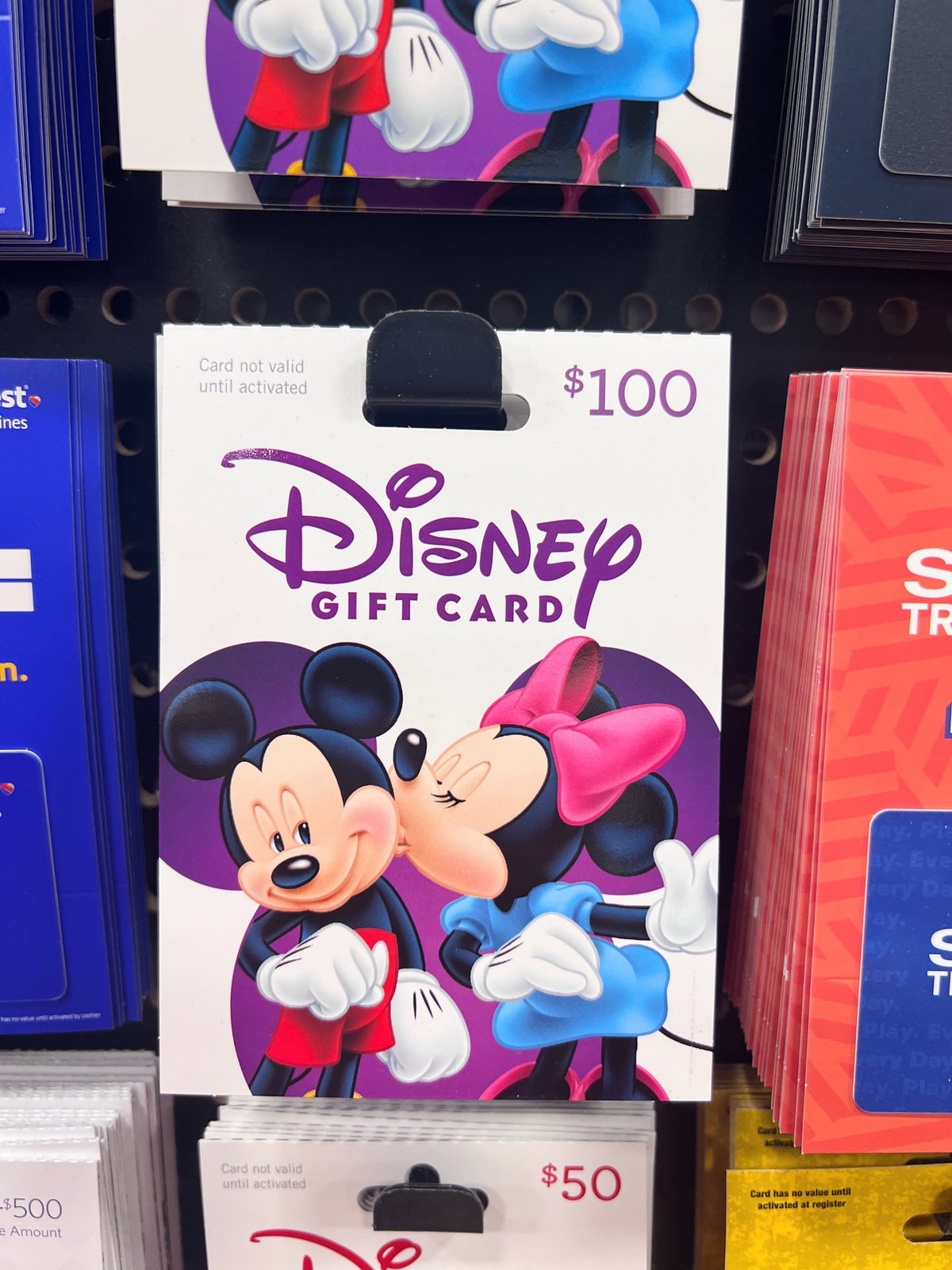Disney Gift Card at grocery store