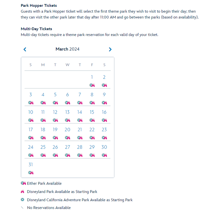 Disneyland Park Hopper availability Disneyland Park Hopper availability 1